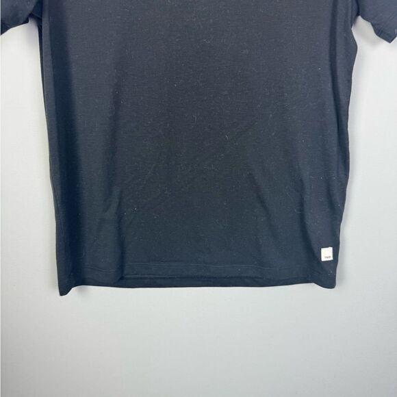 VUORI | Men’s Black Current Tech Tee Lightweight Contrast Stitch Size Medium - Picture 7 of 11